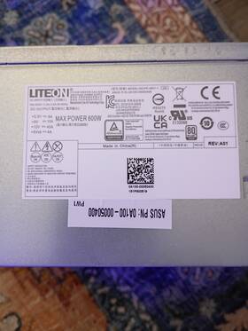 Lite-on Oa100-00050400 Liteon 600w Computer Powersupply