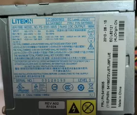 Ps-5181-09vs Lite-on Fru 54y8835 180w Power Supply For Pc