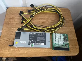 Ps27515q Lite-on 750w Power Supply With Breakout Board And 5 6x6 Pin Pcie Cables