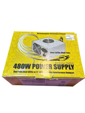 Logisys 862026004802 Corp. 480w 240-pin Dual Fan 20 4 Atx Power Supply Ps480x2