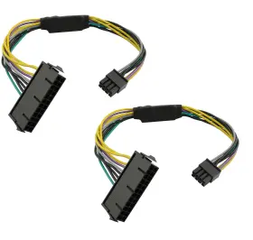 Longdex 713838206130 11 Inch 24-pin To 8-pin Atx Psu Power Supply Adapter Cable 18awg Motherboard