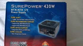 Maddog Tp60906034 Surepower 430w Power Supply. Btx/atx 12v. Used Good Condition. See Pix