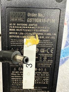 Mean Well Gst90a15-p1m Meanwell 15v 6a 90w Power Supply Adapter