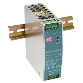 Meanwell 608754594808 Din Rail Power Supply 24v 5a 120w Ac To Dc Single Output Edr 120 Watts