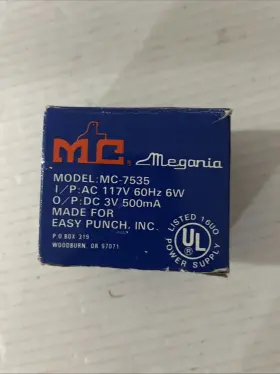 Mc-7535 Megania Mc7535 Power Supply Model #