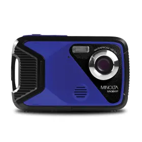 Elbmn30wpbl Minolta 21 Mp/1080p Waterproof Digital Camera With 4x Zoom Blue
