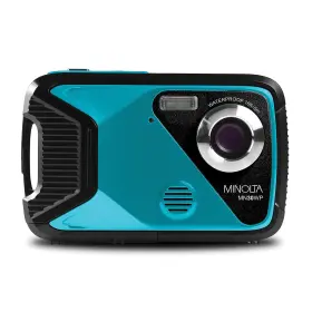 Elbmn30wptl Minolta 21 Mp 1080p Digital Waterproof Camera 4x Zoom Teal Mn30wp-tl