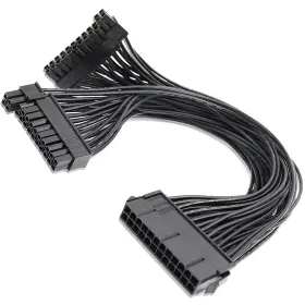 Mxl-023 Misynlon 24pin Psu Power Supply Dual 24pin20 4 Extension Cable For Atx Motherboard Fem