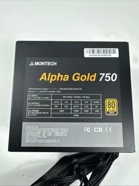Xwya09-750w Montech Alpha Gold 750 80 750w Atx Desktop Pc Power Supply