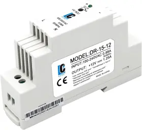 Dr15 Msg Dc 12v Din Rail Power Supply Slim 15w 1.25a Max 1a Can Also Be Used Thin Input