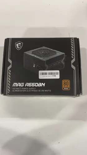 A550bn Msi Mag 550w Atx 80 Plus Bronze Power Supply Psu