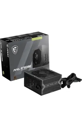 A750be Msi Mag Gaming Power Supply - 80 Plus Bronze Certified 750w