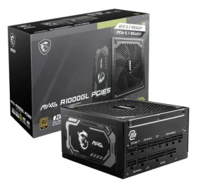 Mag-a1000l Msi Pcie 5 Gaming Power Supply 1000w 80 Plus Gold Full Modular Psu
