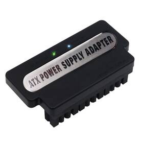Mustpoint 745860069544 New Version Atx 24pin Female To Male 90 Degree Power Adapter With Power