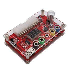Mustpoint 745860069551 New Version Atx Power Supply Breakout Board And Acrylic Case Kit With Adj Adj