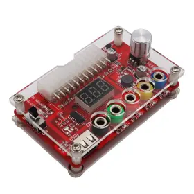 Mustpoint 745860069551 New Version Atx Power Supply Breakout Board And Acrylic Case Kit With Adj