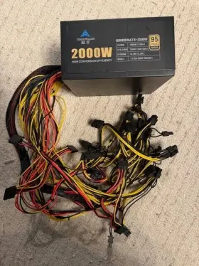 Atx-2000w Nak Plus Atx2000w 95 Gold Pdu For Mining 12v 130w 110v 15a / 220v 8a