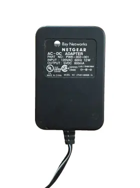 Lps421-480508 Netgear Pwr-002-001 Ac Adapter Plug 5vdc 800ma 12w 60hz Model No