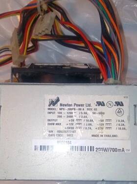 Newton Nps-200pb-88-1 Power Supply Nps-200pb-88 A Rev 03. Ltd. Tested Works
