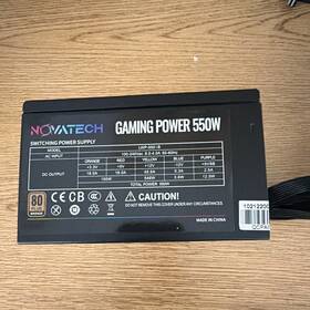 Novatech Lwp-550 Gaming Power 550w 80 Plus Bronze Atx Psu 24-pin Black I B