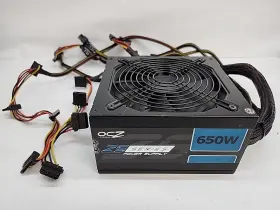 Zs650w Ocz Desktop Gaming Power Supply 650w Psu 20 4 Pin - Tested