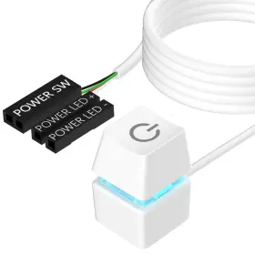 Odps-01w Oddtone Pc Switch Button Desktop Computer Power Supply Control Adapter Cabl