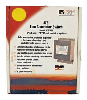 Parallax Ats501 Ats 501 Rv Automatic Transfer Switch 50 Amp 120/240v New Open Box