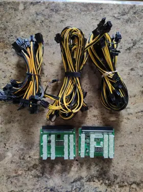 X11brk Parallel Miner 16 Port Chain Sync Power Supply Breakout Board Hp Dell 1200 1400 750 Gpu Mining