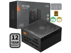 P5-ys1200-g1ffbk1-us Pccooler Cps Ys1200 Fully Modular Power Supply 80 Plus Gold 1200w Psu 12v-2x6