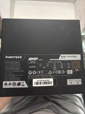 Phanteks Ph-p550g Amp 550w 80 Plus Gold Power Supply - Black