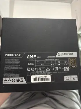 Ph-p550g Phanteks Amp 550w 80 Plus Gold Power Supply - Black