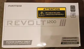 Php1200prwt01c Phanteks Ph-p1200pr Wt01c Revolt 1200 Watt 80plus Platinum Atx 3.0 Pcie 5.0 Psu
