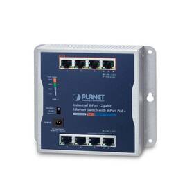 Planet Networking & Communication 847690008745 Wgs-814hp Industrial 8-port 10/100/1000t Wall-mounted Gigabit Switch With 4-p