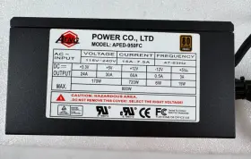 Aped-950fc Power Inc. Ltd. Aped950fc Atng Supply 800w 80 Plus Bronze Co. Model Tested