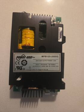 Power-one Mpb1252005g Power-one Mpb125-2005g - 5v 25a. / 12v 0.5a. 125w Output Supply