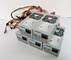 Ip-p300lf7-2 Powerman Lot Of 5 Power Man 300w 24pin Slim Pc Supply Psu