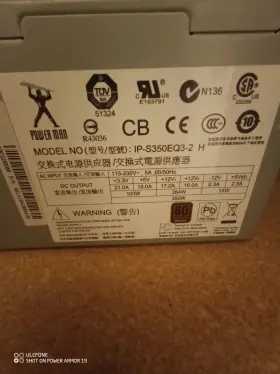 Ip-s350eq3-2 Powerman Ips350eq32h Power Supply H