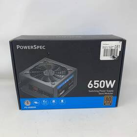 Powerspec 402404 650w Mc 80 Plus Bronze Semi Modular Power Supply