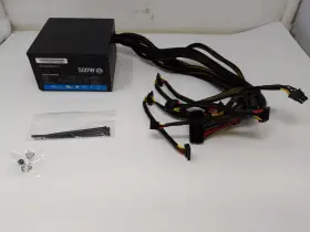 500w Powerspec 618996733453 Power Supply 80 Plus White Certified Fixed Cable Flat Black Cables