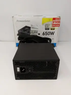 Powerspec 618996740154 650w Power Supply Semi Modular 80 Plus Bronze Certified Atx Psu Active
