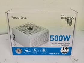 Powerspec 618996747139 500w Switching Power Supply Fixed Cable White