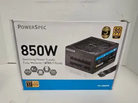 Powerspec 618996776092 850 Watt 80 Plus Gold Atx Fully Modular Power Supply