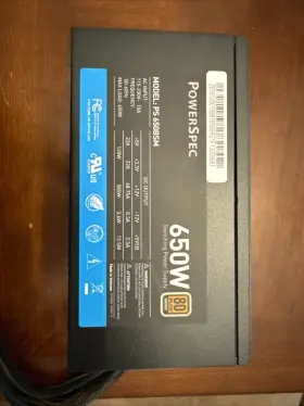 650bsm Powerspec Ps 650w Power Supply Modular 80 Bronze Atx Psu Black - Works