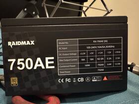 Raidmax Rx-750ae Si 750ae/750w Computer Power Supply Rx-750ae Si