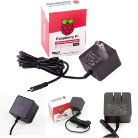 Raspberry Pi 15w 15 Usb-c Power Supply Black For Projects - Compact