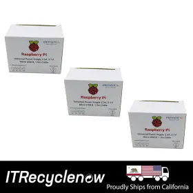 T5875dv Raspberry Pi Lot Of 3x New Universal Power Supply 2.5a 5.1v 1.5m Cable