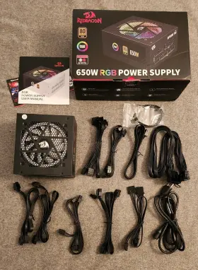 Rgps-650w Redgragon Redragon 80 Gold 650 Watt Atx Fully Modular Power Supply