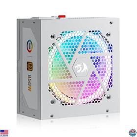 Redragon B0bbzspjv5 850w 80 Gold Fully Modular Power Supply Atx 3.0 Pcie 5.0 Rgb Fan 160mm Size