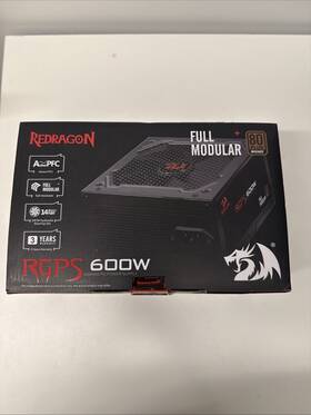 Redragon -mc-gc-ps003 Rgps Gc-ps003 600w 80 Plus Bronze Fully Modular Psu