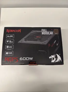 Mc-gc-ps003  Redragon -mc-gc-ps003 Rgps Gc-ps003 600w 80 Plus Bronze Fully Modular Psu